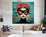 Example of the artwork in a room