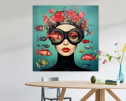 Example of the artwork in a room