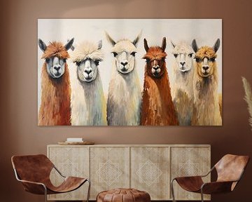 Grand Alpaca Caravan by Color Square