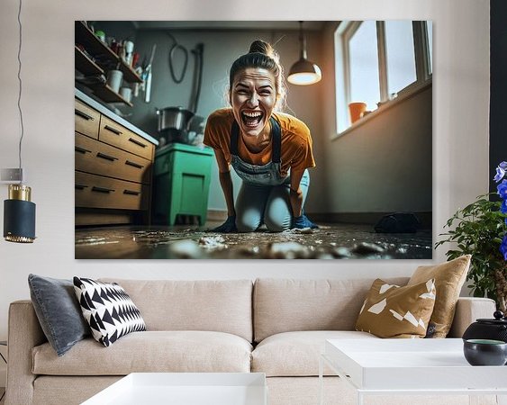 Example of the artwork in a room