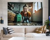 Example of the artwork in a room