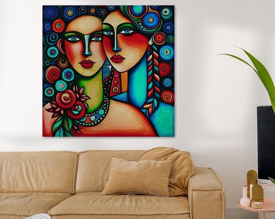Example of the artwork in a room