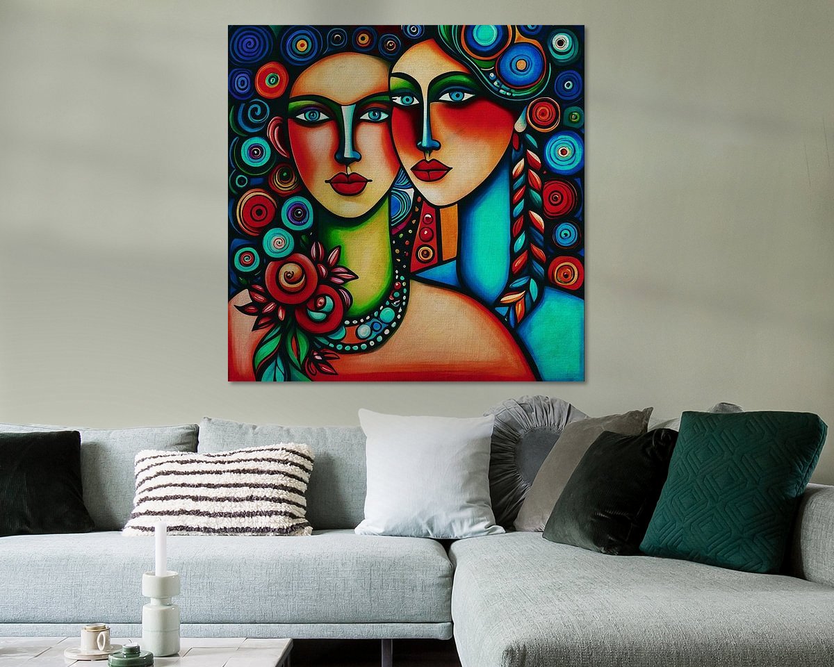 Example of the artwork in a room
