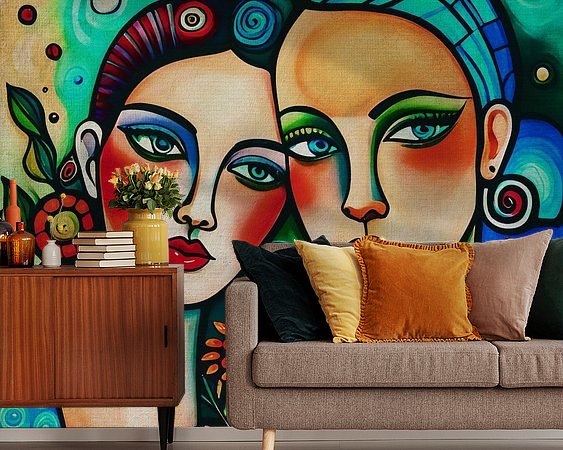 Example of the artwork in a room