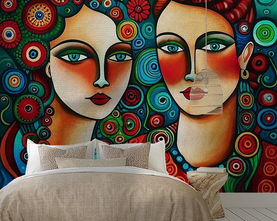 Example of the artwork in a room