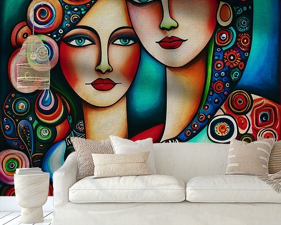 Example of the artwork in a room