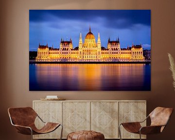 Parliament building in Budapest, Hungary by Marnix Teensma