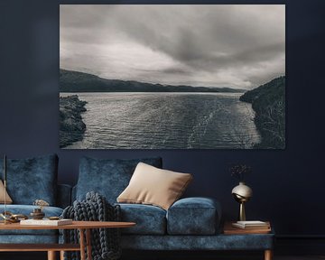 Urquhart Castle on the famous Loch Ness lake in Scotland. Beautiful scenery in a tranquil atmosphere. Silence, peace and solitude. by Jakob Baranowski - Photography - Video - Photoshop