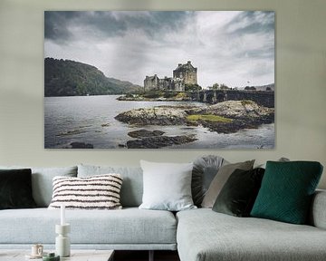 Château Eilean Donan en Écosse. Château des Highlanders dans les Highlands. sur Jakob Baranowski - Photography - Video - Photoshop