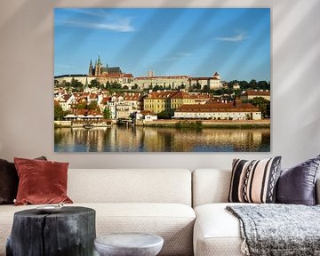 Vue de Prague, République tchèque, depuis le pont Charles sur Marco IJmker