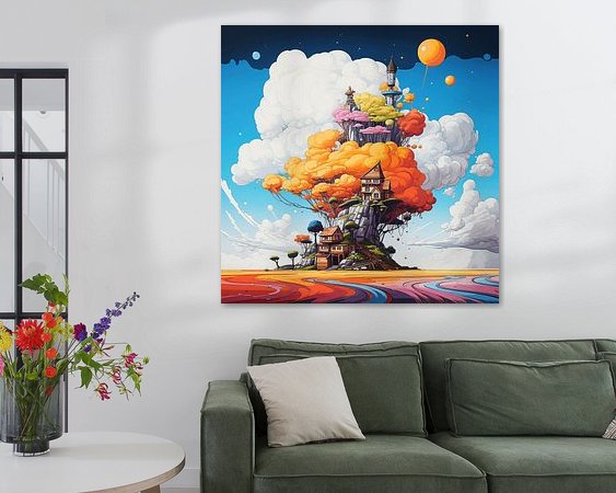 Example of the artwork in a room