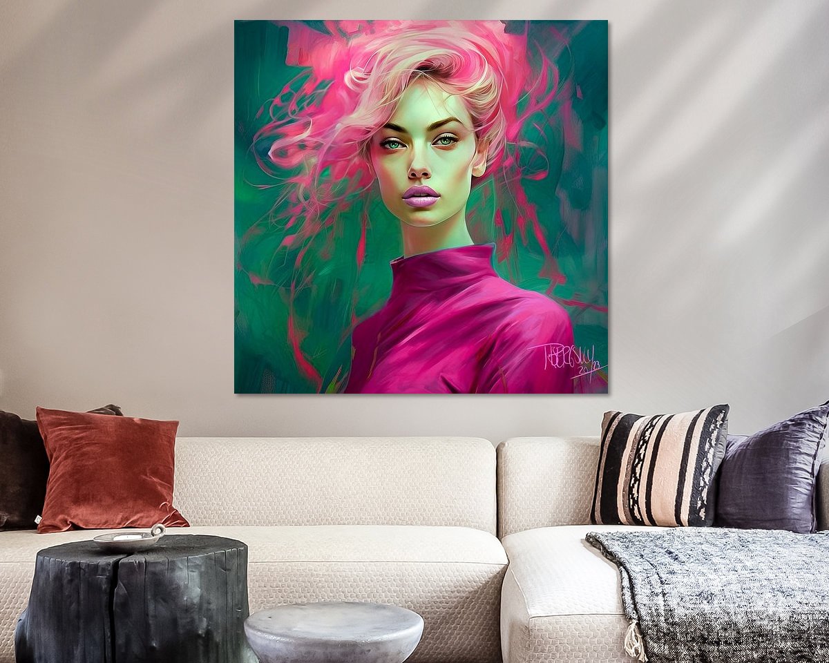 Example of the artwork in a room