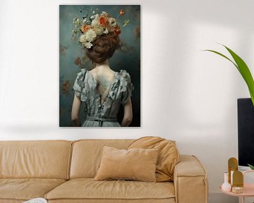 Portrait Couronne de Fleurs sur Art Lovers