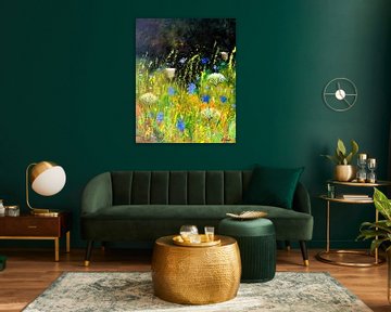 Wilde zomerbloemen van pol ledent