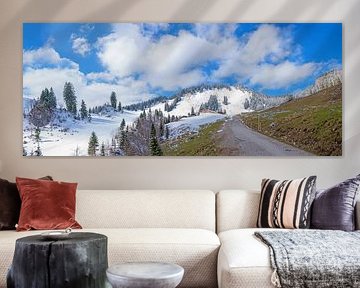 hiking trail in winter landscape Spitzing area upper bavaria by SusaZoom