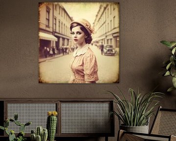 Vintage Portretfoto: Een venster naar het verleden van Arjen Roos
