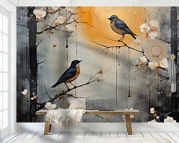 Birds in the evening light by Studio Allee