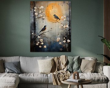 Birds in the evening light