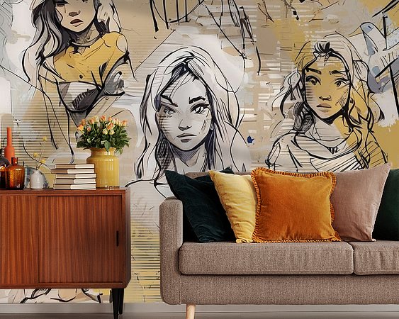 Example of the artwork in a room