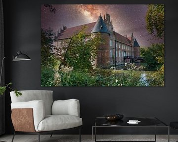 Herten Castle by night