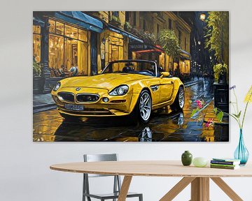 BMW Z8 jaune sur DeVerviers