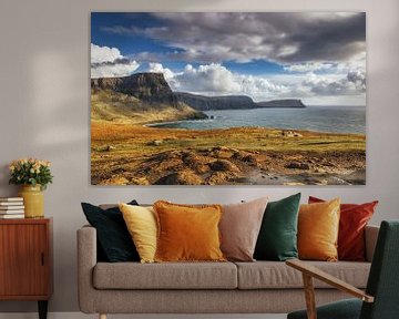 Neist Point op het Isle of Skye in Groot-Brittannië. Panorama klif. Schotland Hooglanden! van Jakob Baranowski - Photography - Video - Photoshop