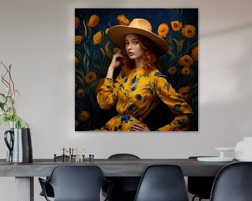 Van Gogh Girl by Peridot Alley