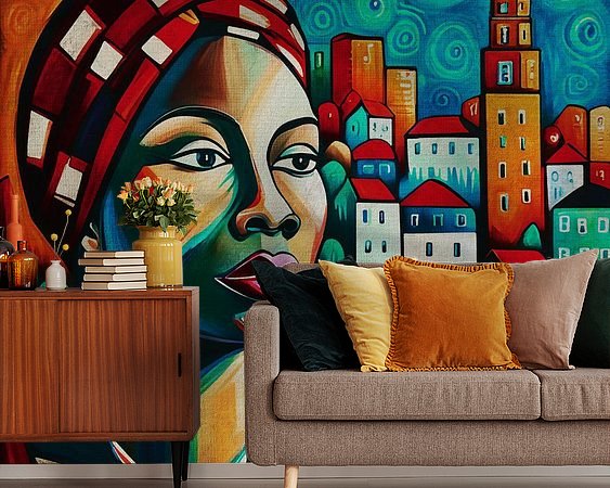 Example of the artwork in a room