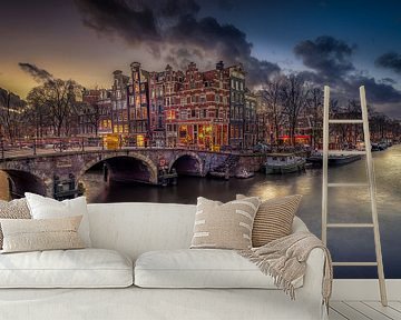 Amsterdam Sonnenuntergang von Michiel Buijse