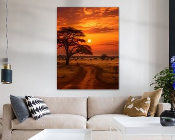 Sunset in Africa V2 by drdigitaldesign