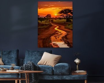 Sunset in Africa V3 by drdigitaldesign