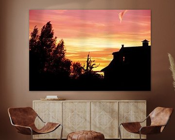 Traumhaus mit einem verträumten Sonnenuntergang von Dexter Reijsmeijer
