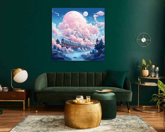 Example of the artwork in a room