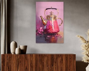 Pink teapot