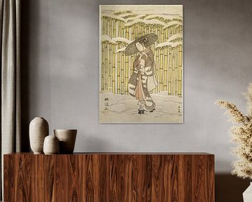 Suzuki Harunobu - De bamboeg voorbij van Peter Balan