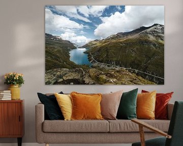 Aventures dans les Alpes : Montagnes et glaciers autour du lac de Moiry en Suisse. Photographie de nature et de voyage Art Print sur Fréderique Charbon