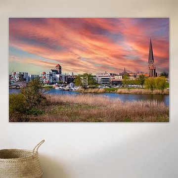 Panorama der Stadt Rostock in Deutschland von Animaflora PicsStock