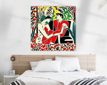 Liebespaar, Motiv 2-Matisse inspired von zam art