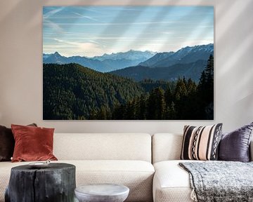 Zugspitze mountain silhouette by Leo Schindzielorz