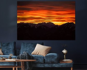 Sunset over the Säntis by Leo Schindzielorz