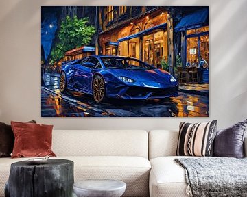 Lambo bij nacht van DeVerviers