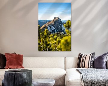 Blick auf den Aggenstein im Herbst von Leo Schindzielorz