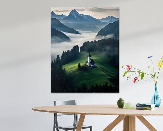 Example of the artwork in a room