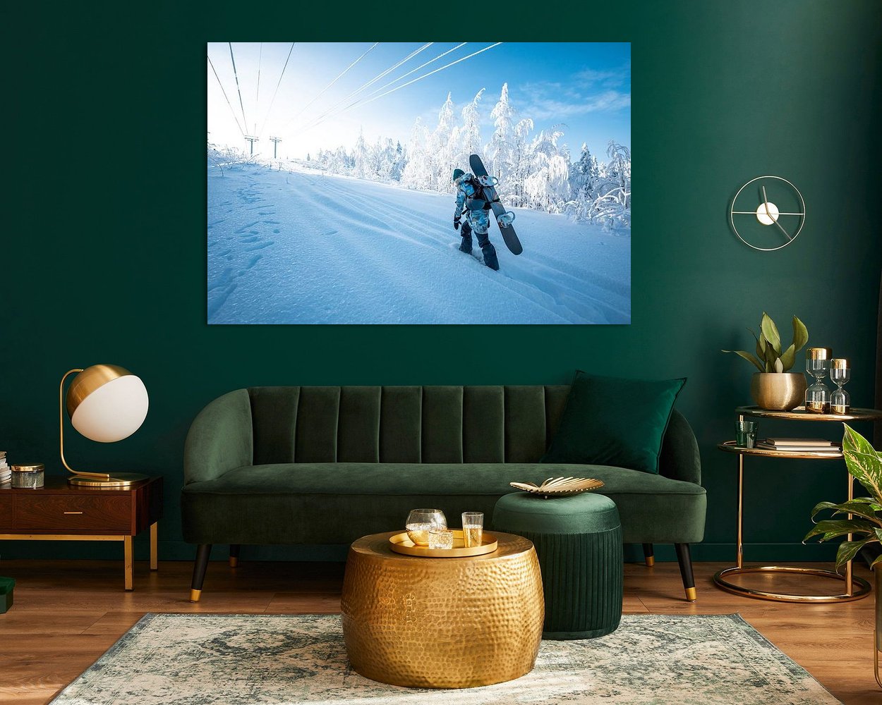 Example of the artwork in a room