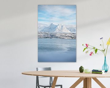 winterlicher Blick auf die Lyngen Alps von Leo Schindzielorz