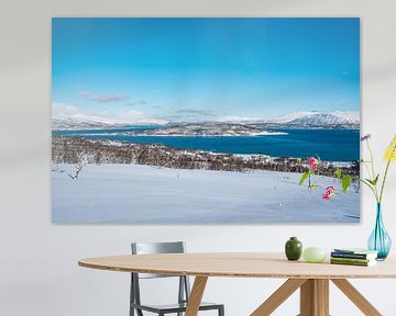 Winterlandschaft bei Tromso von Leo Schindzielorz