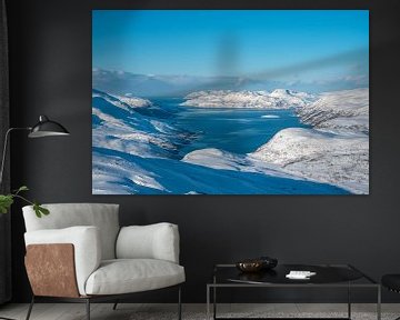 Winterlandschaft um Tromso von Leo Schindzielorz