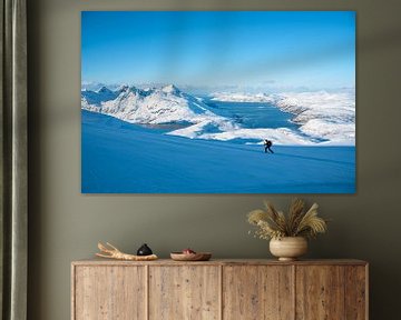 Winter landscape for ski touring near Tromso by Leo Schindzielorz