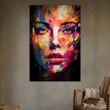 Femme | Peinture abstraite Femme | Visage Femme sur AiArtLand