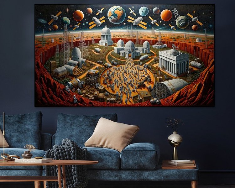 Example of the artwork in a room
